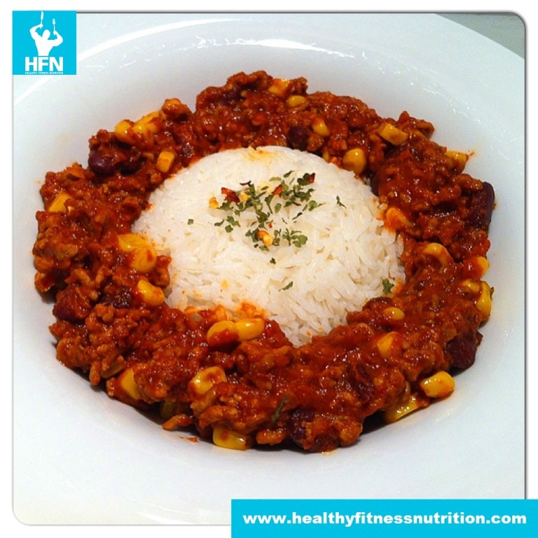 Fitness Rezept: Chili Con Carne & Basmati Reis