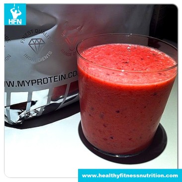 Gesunder Shake: Protein Frucht Smoothie