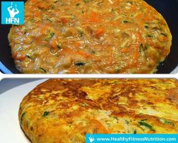 Low-Carb Rezept: Gemüse Tortilla mit Feta
