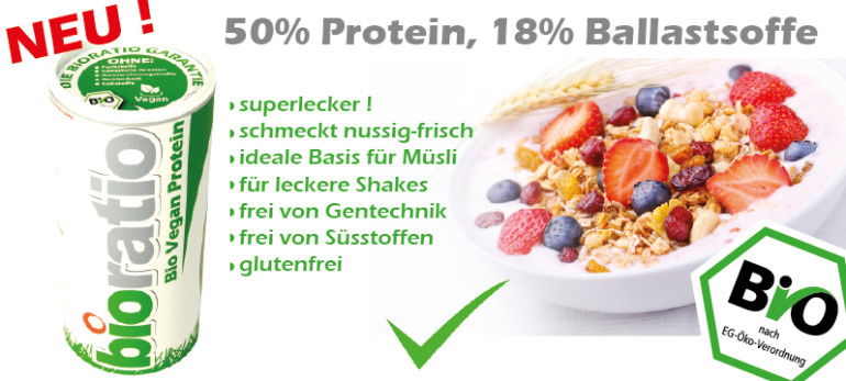 Veganes Bio Protein von Bioratio