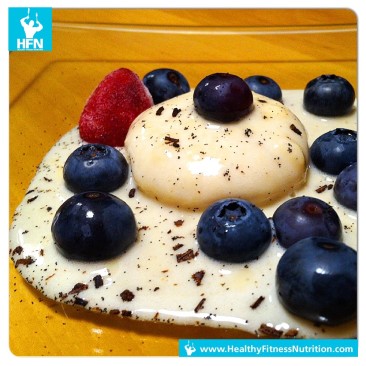 Fitness Dessert Recipe: Vanilla Protein Panna Cotta with Fresh Berries
