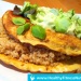 Egg – Quinoa Burger with Fresh Salad (Post-Workout Recipe)