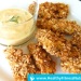 Healthy Chicken Nuggets Recipe (Low-Fat ) with Garlic Sauce